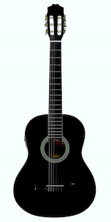 Foto 1 | Foto 1 | Guitarra Clásica La Sevillana A-2e Bk color Negro Nylon Electroacústica