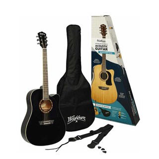 Foto 1 | Foto 1 | Guitarra Acústica Washburn Guitars Ad5cepack color Negro