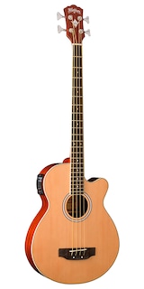 Foto 1 | Foto 1 | Guitarra Electroacústica Washburn Guitars Ab5k color Café 4 Cuerdas
