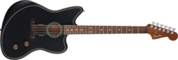 Guitarra Electroacustica Fender Jazzmaster Acoustasonic Color Negro Pastillas Activas