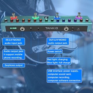 Foto 2 | Foto 2 | Pedal De Guitarra Multiefectos M-vave Tank-g Con 36 Presets - Venta Internacional.