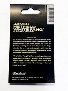 Foto 4 | Foto 4 | Púas Para Guitarra Jim Dunlop Hetfield's White Fang Custom Flow .73 Mm - Venta Internacional.