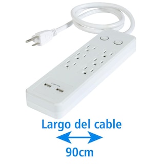 Foto 5 | Foto 5 | Multicontacto IUSA 620021 Banco 6 Entradas con Supresor de Picos y 2 USB