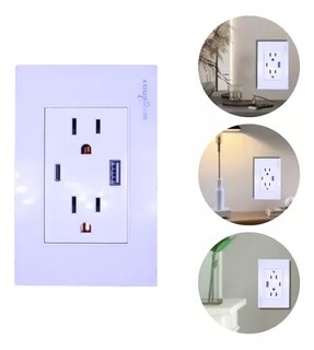 Foto 2 | Foto 2 | 10  Contactos de 4 Entradas Puerto Usb Tipo C Enchufe de Pared