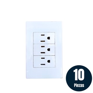 Foto 2 | Foto 2 | 10 Piezas Placa Contacto 1 Modulo Blanco