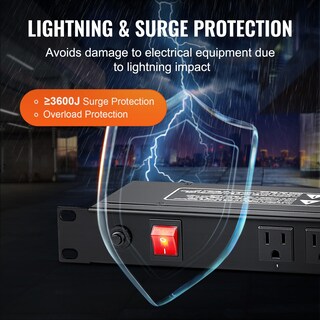 Foto 4 | Foto 4 | Power Strip Vevor, 12 Salidas, Horizontal, 1u, Montaje En Rack, Pdu, 15 A - Venta Internacional.
