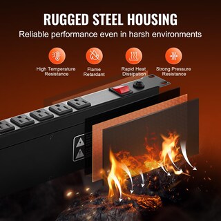 Foto 5 | Foto 5 | Power Strip Vevor, 12 Salidas, Horizontal, 1u, Montaje En Rack, Pdu, 15 A - Venta Internacional.