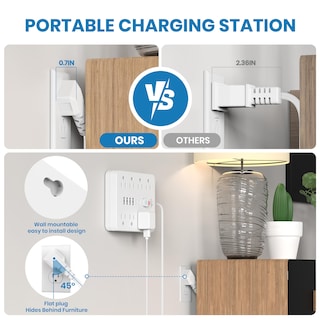 Foto 4 | Foto 4 | Protector Contra Sobretensiones Power Strip Jouleloom, 8 Salidas, 4 Usb, 2 Usb C - Venta Internacional.