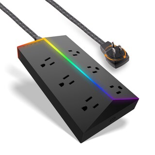 Foto 1 | Foto 1 | Protector Contra Sobretensiones Titan De 6 Salidas Con Cable De 4 Pies Y Tira De Luz Led - Venta Internacional.