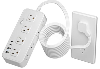 Foto 1 | Foto 1 | Xtellar Multicontactos - Extensiones Elegantes Con 4 Salidas, 3 Puertos Usb, 1 Tipo-c, Cable De 5m