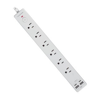 Foto 1 | Foto 1 | Multicontacto 100cm 6 Entradas+2usb+2tipoc Audiobahn Abm1106