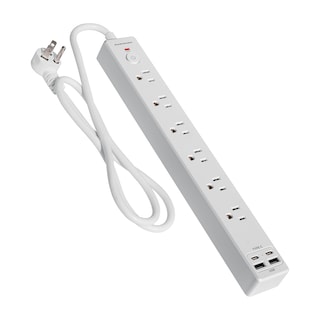 Foto 2 | Foto 2 | Multicontacto 100cm 6 Entradas+2usb+2tipoc Audiobahn Abm1106