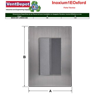 Foto 5 | Foto 5 | Apagador Con Placa Ventdepot Mxixx-002 2 Piezas Plateado