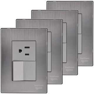 Foto 2 | Foto 2 | Apagador Alta Calidad Ventdepot Mxioi-004 4 Piezas Plateado