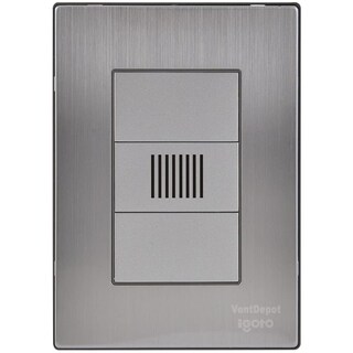 Foto 1 | Foto 1 | Timbre Con Placa Ventdepot Mxiuz-001 1 Pieza Plateado