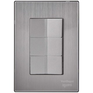 Foto 2 | Foto 2 | Apagadores De Pared Ventdepot Mxiix-001 1 Pieza Plateado