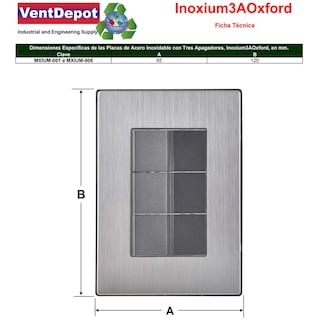 Foto 5 | Foto 5 | Apagador Armado Ventdepot Mxium-003 3 Piezas Plateado