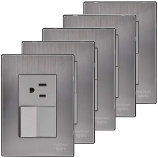 Foto 1 | Foto 1 | Tomacorriente Ventdepot Mxioi-005 5 Piezas Plateado