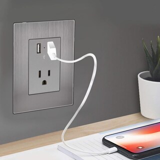 Foto 6 | Foto 6 | Enchufe Armado Con Placa Ventdepot Mxiol-005 5 Piezas Plateado