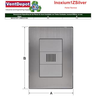 Foto 5 | Foto 5 | Zumbador Placa Duradera Ventdepot Mxiuz-005 5 Piezas Plateado