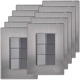 Foto 2 | Foto 2 | Placas Escalera Ventdepot Mxiud-006 10 Piezas Plateado