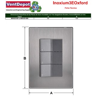 Foto 5 | Foto 5 | Placas Escalera Ventdepot Mxiud-006 10 Piezas Plateado