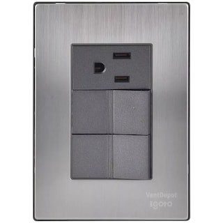 Foto 2 | Foto 2 | Apagador De Pared Ventdepot Mxiof-001 1 Pieza Plateado
