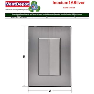 Foto 5 | Foto 5 | Apagador Alta Calidad Ventdepot Mxiod-004 4 Piezas Plateado