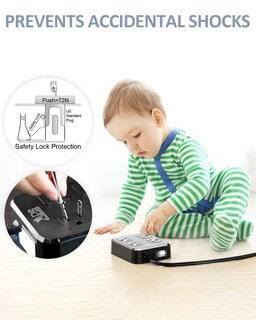 Foto 5 | Foto 5 | Regleta De Alimentación Exterior Aps Resistente A La Intemperie Con 4 Salidas Y 3 Usb - Venta Internacional.