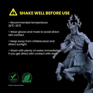 Foto 7 | Foto 7 | Impresora 3d De Resina Elegoo, Fotopolímero Estándar, 1000 G, Color Beige - Venta Internacional.