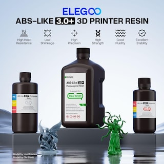 Foto 2 | Foto 2 | Impresora 3d De Resina Fotopolimérica Elegoo Tipo Abs 3.0+ 1 Kg Blanca - Venta Internacional.