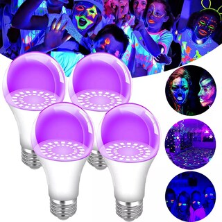 Foto 2 | Foto 2 | Foco Luz Negra Led Uv Fluorescente Para Fiesta 9w 4 Piezas Eo Safe Imports Esi-17724 Púrpura