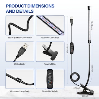 Foto 2 | Foto 2 | Luz Led De Cultivo Ipower 21 De Espectro Completo Para Plantas De Interior, Paquete De 2 - Venta Internacional.