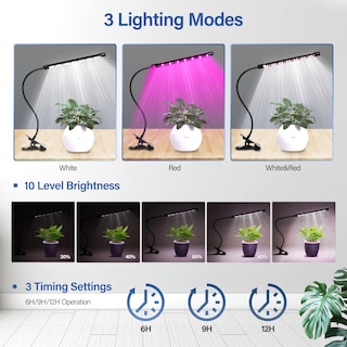 Foto 3 | Foto 3 | Luz Led De Cultivo Ipower 21 De Espectro Completo Para Plantas De Interior, Paquete De 2 - Venta Internacional.