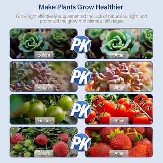 Foto 6 | Foto 6 | Luz Led De Cultivo Ipower 21 De Espectro Completo Para Plantas De Interior, Paquete De 2 - Venta Internacional.