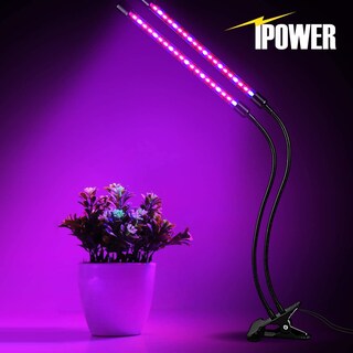 Foto 2 | Foto 2 | Grow Light Ipower De 10 W, Espectro Rojo Y Azul, Doble Cabezal Con Temporizador - Venta Internacional.