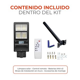 Foto 5 | Foto 5 | Lámpara Solar Led Tecnolite 40w Luz Día Sensor De Movimiento