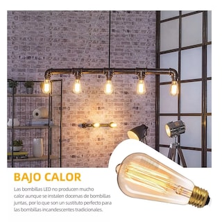 Foto 3 | Foto 3 | Set Focos Vintage LED Bombillas Eo Safe Imports Esi-10357 Beige 6 PZAS