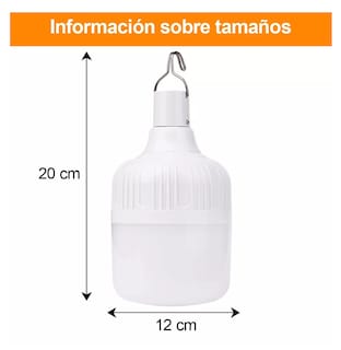 Foto 3 | Foto 3 | Foco Grande Recargable 200w De Excelente Potencia 6-8 Horas Blanco