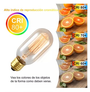 Foto 4 | Foto 4 | Focos Edison Led Luces Ámbar Bombillas E26/e27 8 Pzs