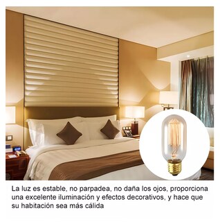 Foto 5 | Foto 5 | Focos Edison Led Luces Ámbar Bombillas E26/e27 8 Pzs