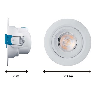 Foto 2 | Foto 2 | Pack De 6 Spots Aksi 5w Circular Led Empotrable Dirigible Luz Cálida