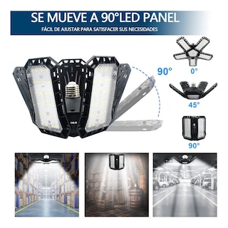 Foto 2 | Foto 2 | Foco Led Dirigible 5 Aspas 120w Potente Tipo / Industrial Lab.g Negro