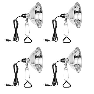 Foto 1 | Foto 1 | Lámpara Clamp Simple Deluxe De 150 W Con Reflector De 8,5 Cm, Paquete De 4 Unidades, Color Negro - Venta Internacional.