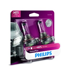 Foto 1 | Foto 1 | La Bombilla Para Faros Delanteros Philips H11 Visionplus Mejora Un 60% Más De Visión - Venta Internacional.