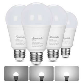 Foto 1 | Foto 1 | Paquete De 4 Bombillas Led Dewenwils De 3 Vías, 40/60/100 W, 5000 K, A19, E26 - Venta Internacional.