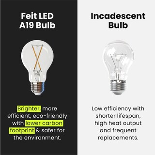 Foto 6 | Foto 6 | Bombilla Led Transparente Feit Electric A19 de 5 W 450 Lm 2700 K 4 Pack - Venta Internacional