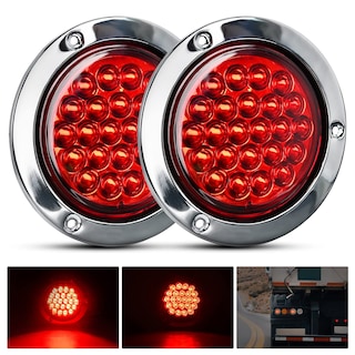Foto 1 | Foto 1 | Luz Trasera Para Remolque Nilight, Redonda, 24 Led, Roja, 2 Unidades, Impermeable - Venta Internacional.