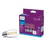 Bombilla Led Philips Transparente No Regulable B11 3 3 W = 40 W - Venta Internacional.