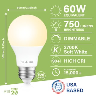 Foto 2 | Foto 2 | Bombillas Led Sigalux Ecobright T20 Compatibles Con 8 W 2700 K 750 Lm - Venta Internacional.